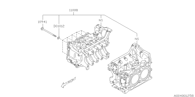 2015 Subaru WRX STI Cylinder Block Diagram 1