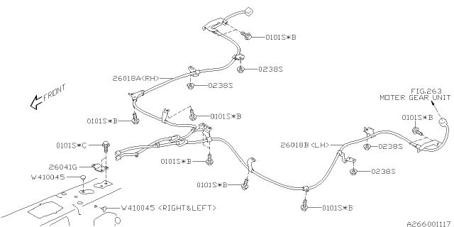 2016 Subaru WRX Adapter Cord EPB RH Diagram for 26018VA000