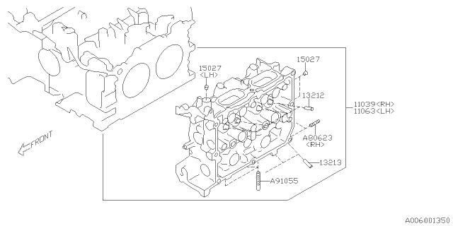 2019 Subaru WRX STI Cylinder Head Diagram 1