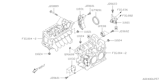 2015 Subaru WRX STI Cylinder Block Diagram 3