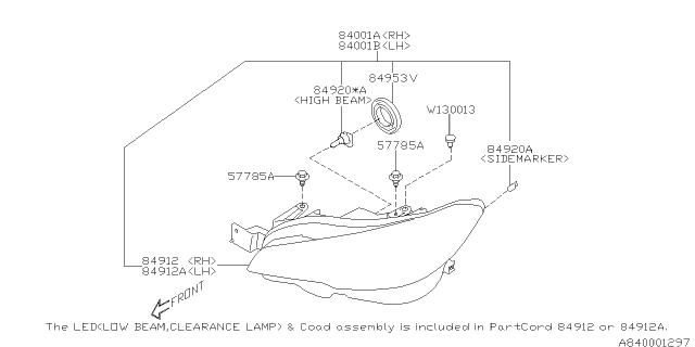 2020 Subaru WRX Head Lamp Diagram 3