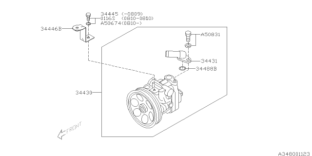 2012 Subaru Impreza WRX Oil Pump Diagram 3