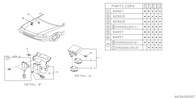 1993 Subaru Legacy Electrical Parts - Day Time Running Lamp Diagram