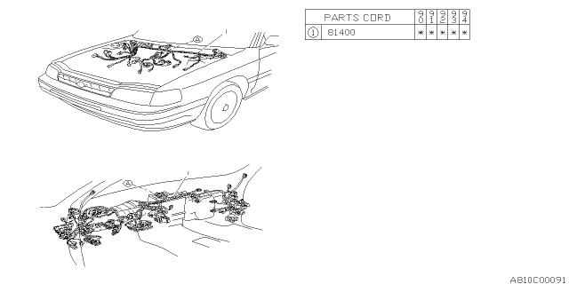 1991 Subaru Legacy Wiring Harness - Main Diagram 5