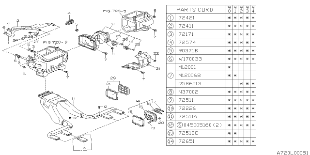 1992 Subaru Legacy Heater System Diagram 3