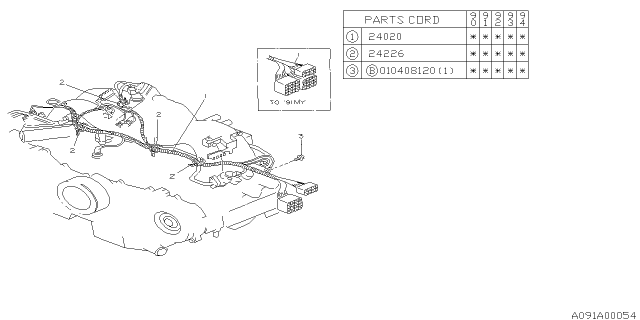 1990 Subaru Legacy Engine Wiring Harness Diagram