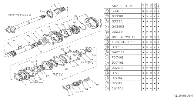 1993 Subaru Legacy Drive Pinion Shaft Diagram 1
