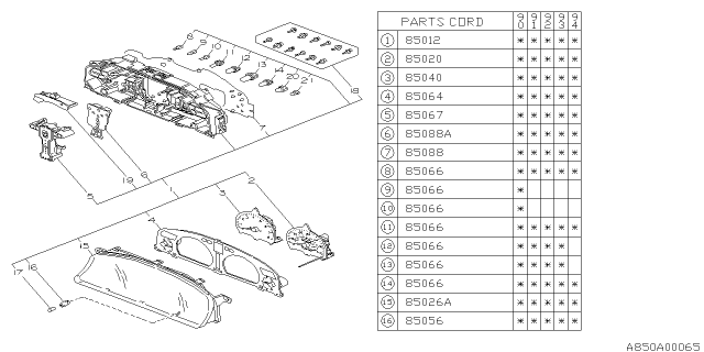 1992 Subaru Legacy Meter Diagram 4
