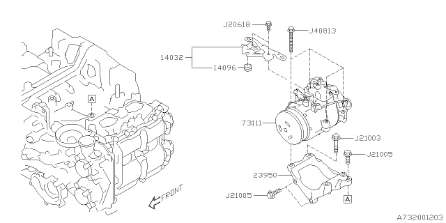 2020 Subaru Ascent Compressor Diagram