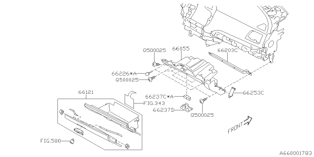 2021 Subaru Ascent Instrument Panel Diagram 4