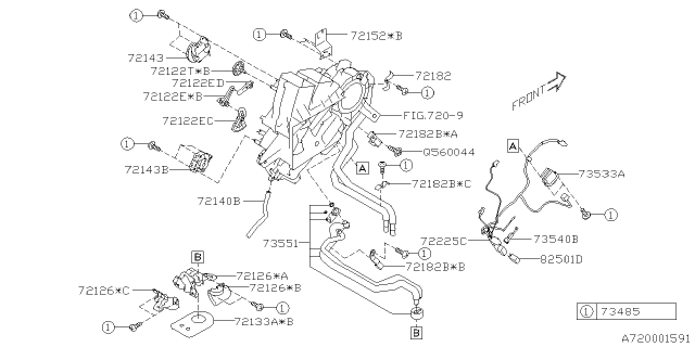 2021 Subaru Ascent Relay Assembly (1M) Diagram for 82501AG05B