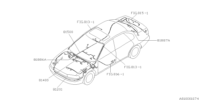 1997 Subaru Legacy Wiring Harness - Main Diagram 3