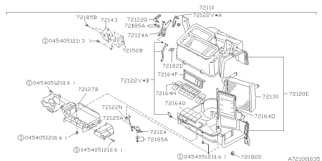 72143AC010 Genuine Subaru Actuator Mode Motor