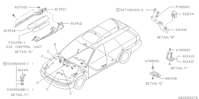 1997 Subaru Legacy Wiring Harness - Main Diagram 1