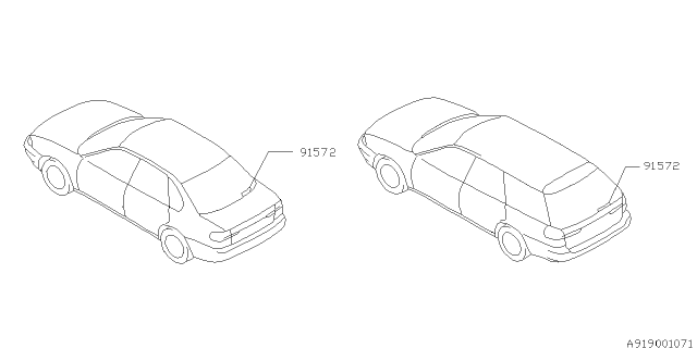 1995 Subaru Legacy Letter Mark Diagram 2