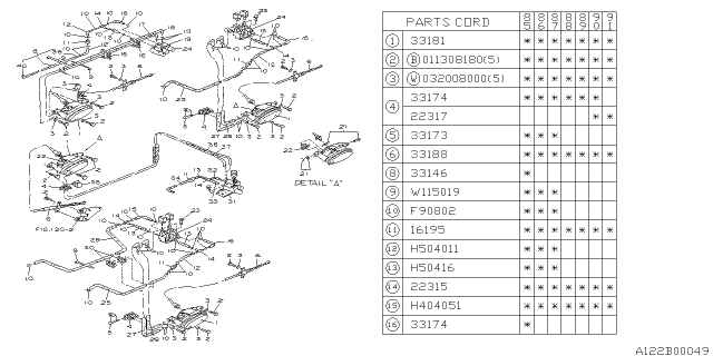 1989 Subaru XT Transfer Control Diagram 3