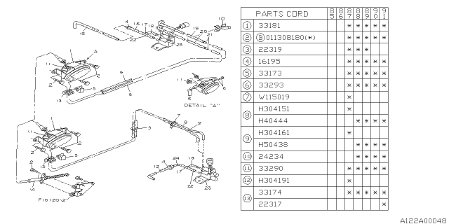 1989 Subaru XT Transfer Control Diagram 1