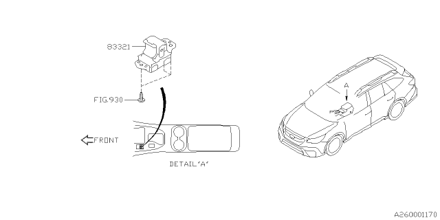 2020 Subaru Legacy Parking Brake System Diagram 2