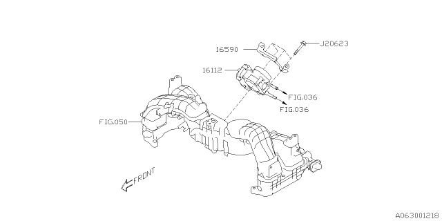 2020 Subaru Legacy Throttle Chamber Diagram 1