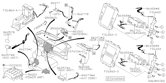 2021 Subaru Legacy Audio Parts - Radio Diagram 4