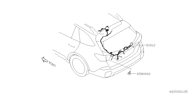 2020 Subaru Legacy Cord - Rear Diagram 1