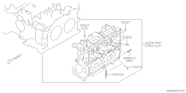 2020 Subaru Legacy Cylinder Head Diagram 1
