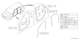 Diagram for Subaru Forester Window Run - 63527SC020