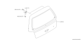 Diagram for Subaru Forester Liftgate Hinge - 61070AA121