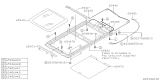 Diagram for Subaru Sunroof Cable - 65451FC020