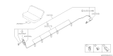 Diagram for 2000 Subaru Legacy Brake Tubing Clips - 26556AE060