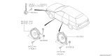 Diagram for 2003 Subaru Baja Car Speakers - 86301AE19A