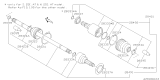 Diagram for Subaru Axle Shaft - 28421AG02C