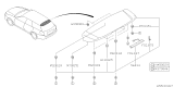 Diagram for Subaru Legacy Spoiler - 96031AG01ANN