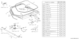 Diagram for Subaru Liftgate Hinge - 61145GA440
