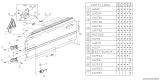 Diagram for Subaru GL Series Door Hinge - 61145GA360
