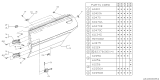 Diagram for Subaru GL Series Door Hinge - 61145GA380