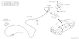 Diagram for Subaru Outback Fuel Door Release Cable - 57330AL11A