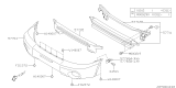 Diagram for Subaru Forester Bumper - 57704SA000
