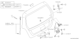 Diagram for Subaru Rear Door Striker - 63264SA010