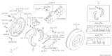 Diagram for Subaru Brake Shoe Set - 26298AA040
