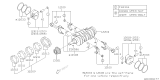 Diagram for Subaru Rod Bearing - 12108AB020