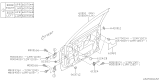 Diagram for Subaru Legacy Door Check - 61124AJ010