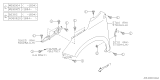 Diagram for Subaru Fender - 57120SG0309P