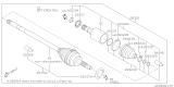 Diagram for Subaru Axle Shaft - 28321FL010