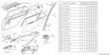 Diagram for Subaru Justy Window Run - 760132150