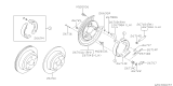 Diagram for Subaru Brake Dust Shields - 26704FE080
