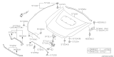 Diagram for 2006 Subaru Impreza STI Lift Support - 57251FE030