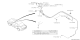 Diagram for Subaru Impreza WRX Fuel Door Release Cable - 57330FE070