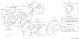 Diagram for Subaru Forester Brake Shoe Set - 26298AA011