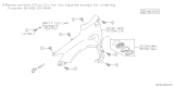 Diagram for Subaru WRX Grille - ST91121VV080